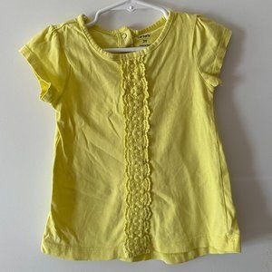 Carter's Yellow Short Sleeve Top, Size 3T